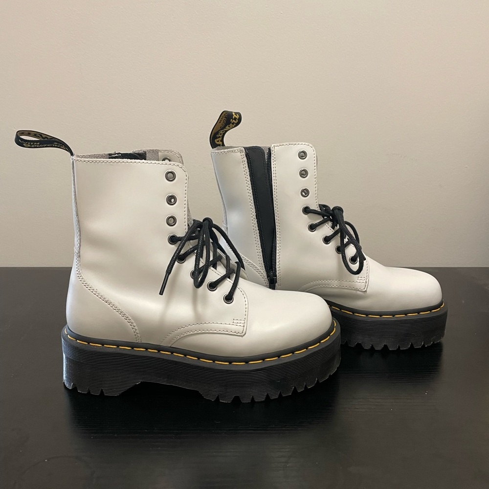 Doc Marten’s Jadon platform boot in white